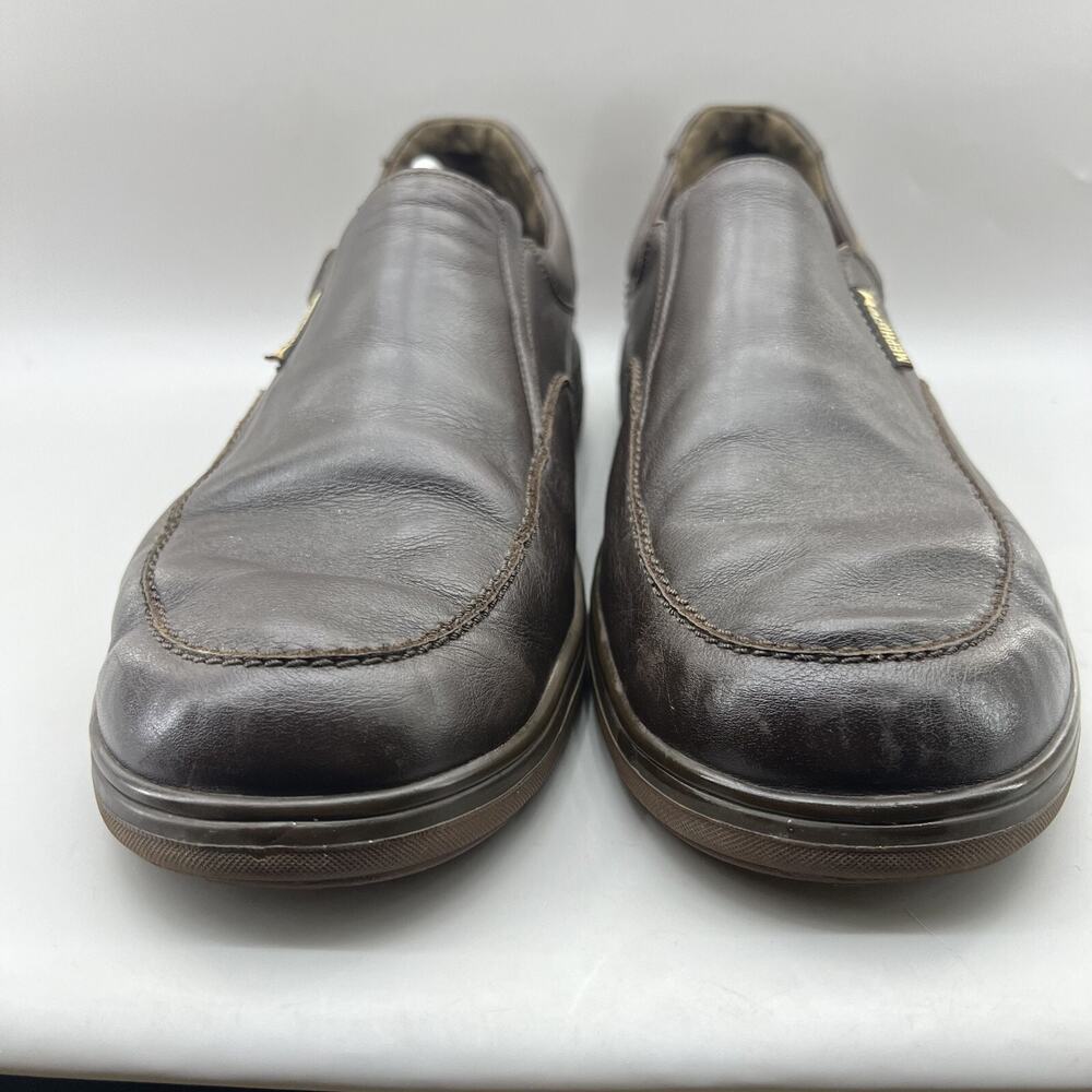 Mephisto Davy Slip On Loafers Men's Size 13 Dark Brown Leather Comfort Low Shoes - Picture 2 of 9